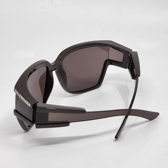 BALENCIAGA Unlimited Unisex Shield  Sunglasses Transparent  Brown - Picture 7 of 9